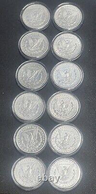 10 LOT MORGAN $'s Dated 1878-1901 BU MS++ Gems Out Of ESTATE Roll. DIF DATES