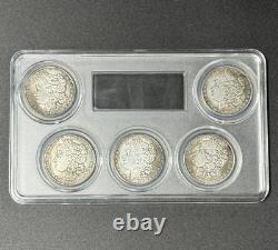 1878 5 PCS Morgan Dollar Silver - Gem BU Coin