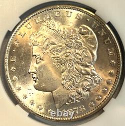 1878 S Morgan Silver dollar Gem BU Cameo