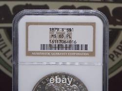 1879 S Morgan SILVER Dollar $1 NGC MS65 PL #016 PROOF LIKE GEM Uncirculated