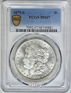 1879-S Morgan Silver Dollar PCGS MS67 Superb GEM! Gorgeous Surfaces Deep Luster
