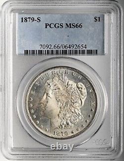 1879-s $1 Morgan Silver Dollar Gem Mint State Pcgs Ms66 #06492654