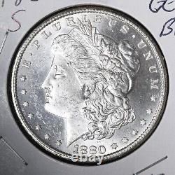1880-S Morgan Silver Dollar GEM BU UNC MS Blazing Luster! See Video E714 KYLM