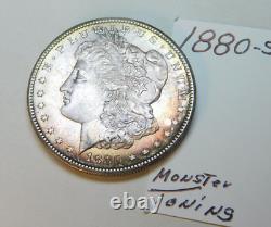 1880 -s Ultra Gem Morgan Dollar Monster Toning Personal Collection