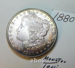 1880 -s Ultra Gem Morgan Dollar Monster Toning Personal Collection