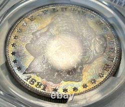 1881-S $1 PCGS MS66 CAC Morgan Silver Dollar Monster Toner Uncirculated Gem BU++