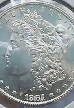 1881-S CHOICE to GEM BU MS MORGAN SILVER DOLLAR look like proof look at pictures