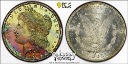 1881-S PCGS MS66 Morgan Silver Dollar Amazing Rainbow Toned Gem 966840