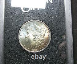 1882-CC GSA Morgan Dollar Silver - Rainbow Toned Stunning Gem BU++ Coin