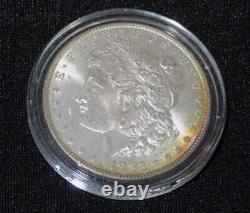 1882 Morgan Dollar. Brilliant Uncirculated. GEM BU. Partial Toned Coin