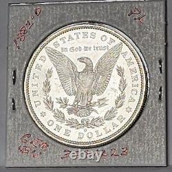 1882-o $ Morgan Silver Dollar Beautifully Toned Gem Bu Pl #3081223-78v