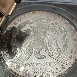 1883-CC PCGS MS 64 DMPL CAC Vault Worthy Liquid Mirror Toned Gem Morgan Silver