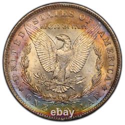 1883-O Morgan Silver Dollar Rainbow Toned Gem MS BU UNC