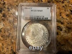1884 CC PCGS MS65 Gem Morgan Silver Dollar