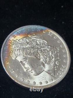 1884-O Morgan Dollar Silver Gem BU++ Condition Stunning Electric Blue Toned