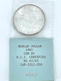 1885 Gem BU Morgan Silver Dollar
