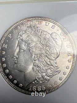 1885 Morgan Silver Dollar NGC MS 65 Old Fatty Holder! Toned Rim! Certified GEM