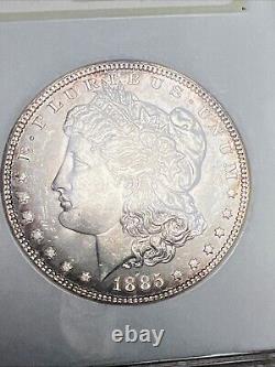 1885 Morgan Silver Dollar NGC MS 65 Old Fatty Holder! Toned Rim! Certified GEM