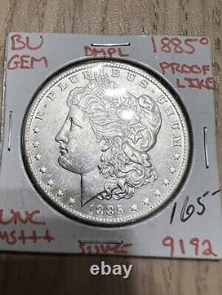 1885 O Gem Bu Morgan Silver Dollar Coin Unc Ms++