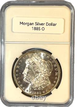 1885 O Morgan Silver Dollar- Gem BU Cameo- White! Free Shipping