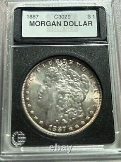 1887 $1 Morgan Silver Dollar GEM BU/UNC Cased. 9 fine American History