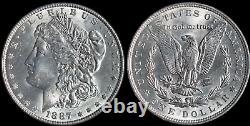 1887 Morgan Silver Dollar, Brilliant Uncirculated+ Condition, Gem, Silver, C6929