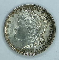 1887 P Morgan Silver Dollar GEM BU Toned
