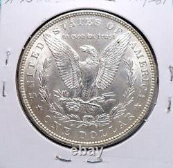 1887-p Morgan Silver Dollar Gem Bu/ms, Nice+, White, Sharp Strike C555