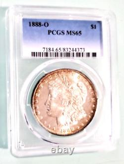 1888 O $1 Morgan Silver Dollar PCGS MS65 Gem BU Lustrous Coin