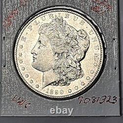1890-cc Morgan Silver Dollar Bright Fields Blast White Gem Bu #7081323-400w