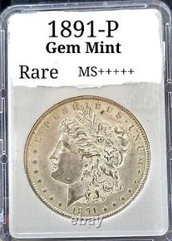 1891 P Morgan Silver Dollars GEM MINT BU. Rare In This Condition