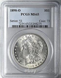 1898-o $1 Morgan Silver Dollar Gem Mint State Pcgs Ms65 #21244275
