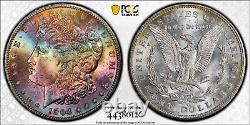 1904-O Morgan Dollar PCGS MS65 Lustrous Vibrant Color Gem Rainbow Toned WithVideo