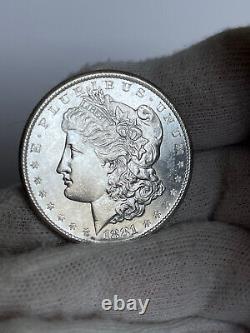 Beautiful Uncirculated 1881-S Morgan Silver Dollar BU++ GEM Proof-Like Obverse