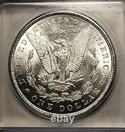Choice 1883 Morgan Silver Dollar Ms-66 Icg Exquisite Frosty Gem Gorgeous Toning
