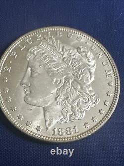 Gem 1881 P BU Morgan Silver Dollar Great Eye Appeal and Detail See Photos #M484