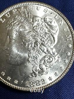 Gem 1882 P BU Morgan Silver Dollar Great Eye Appeal and Detail See Photos #M486
