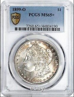 Gem 1899-O Morgan Silver Dollar MS65+ (PCGS) PQ, Stunning Toning