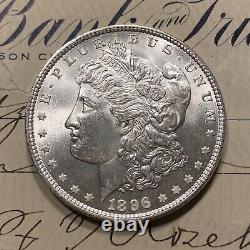 Gem Bu Morgan Silver Dollar From Obw Roll Estate Hoard Mint Unc