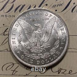 Gem Bu Morgan Silver Dollar From Obw Roll Estate Hoard Mint Unc