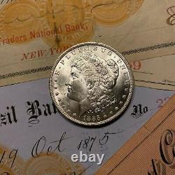 Gem Bu Morgan Silver Dollar From Obw Roll Estate Hoard Mint Unc