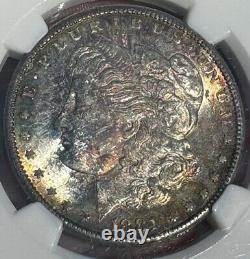 Toned 1881-S Morgan Silver Dollar MS 65 NGC, Gem, Toned On Both sides