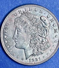 Uncirculated 1921-S $1 Morgan Silver Dollar GEM+ BUMS
